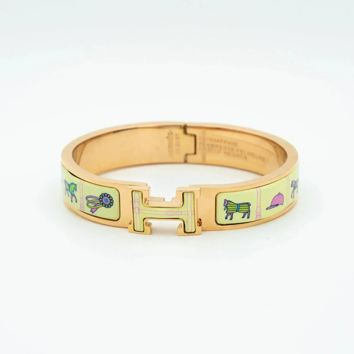 [Everoly JW]H ROSA GOLD ARMBAND CREME KERAMIK