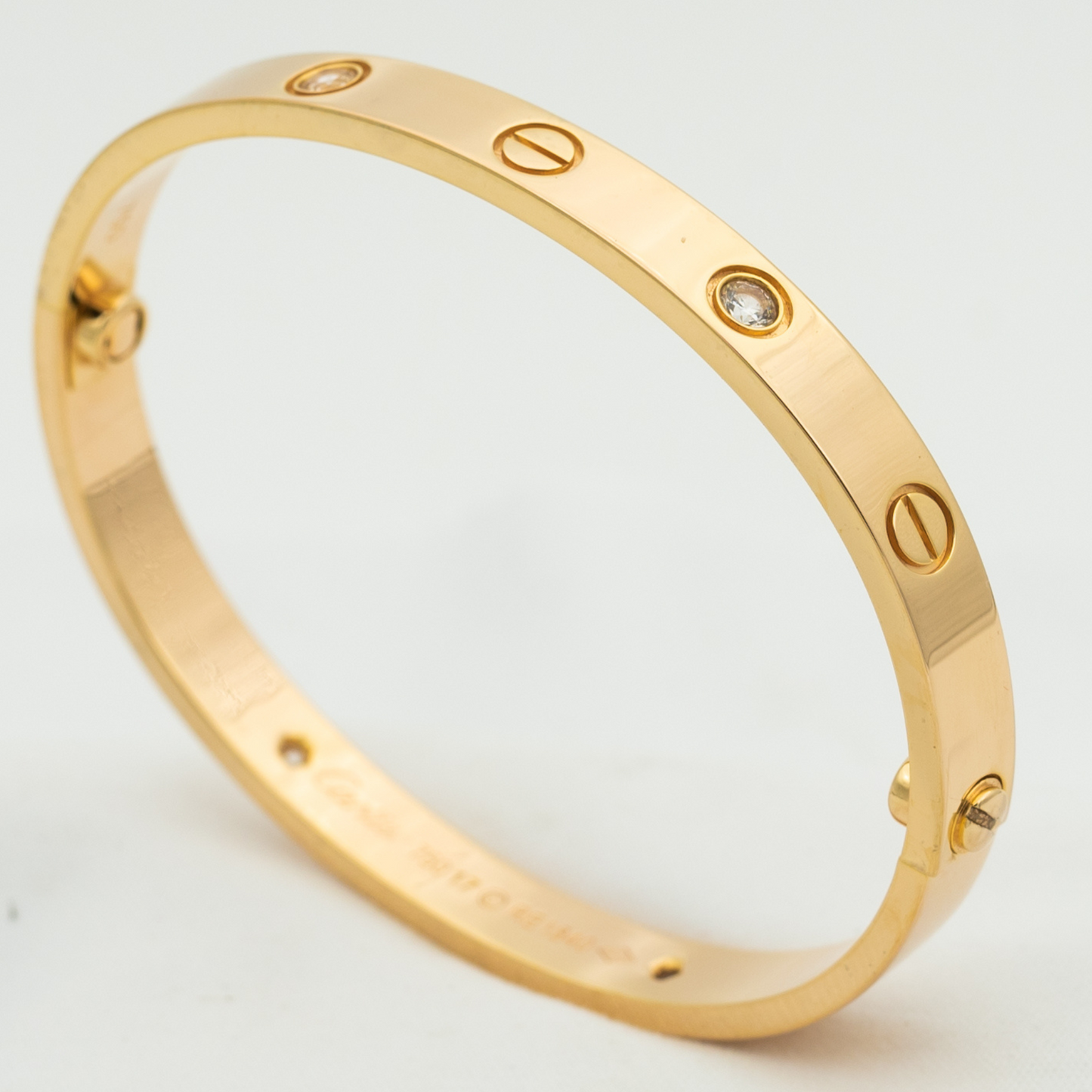 [Everoly JW] LIEBESARMBAND 6,1 MM 4 DIAMANTEN 