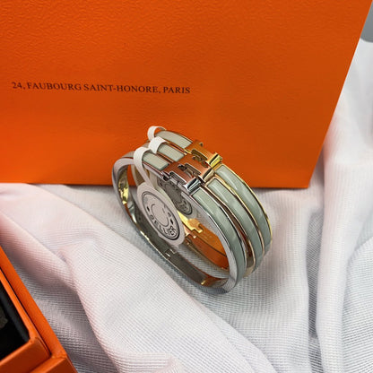 [Everoly JW]KLASSISCHES HM CLIC GRÜNES 8MM EMAILLE-ARMBAND