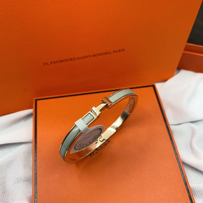 [Everoly JW]KLASSISCHES HM CLIC GRÜNES 8MM EMAILLE-ARMBAND