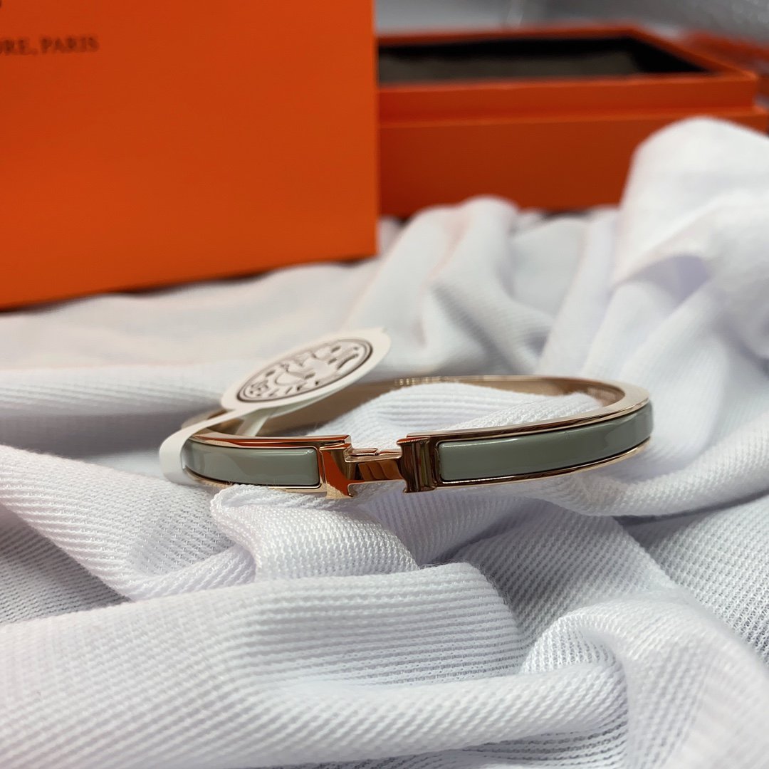[Everoly JW]KLASSISCHES HM CLIC GRÜNES 8MM EMAILLE-ARMBAND