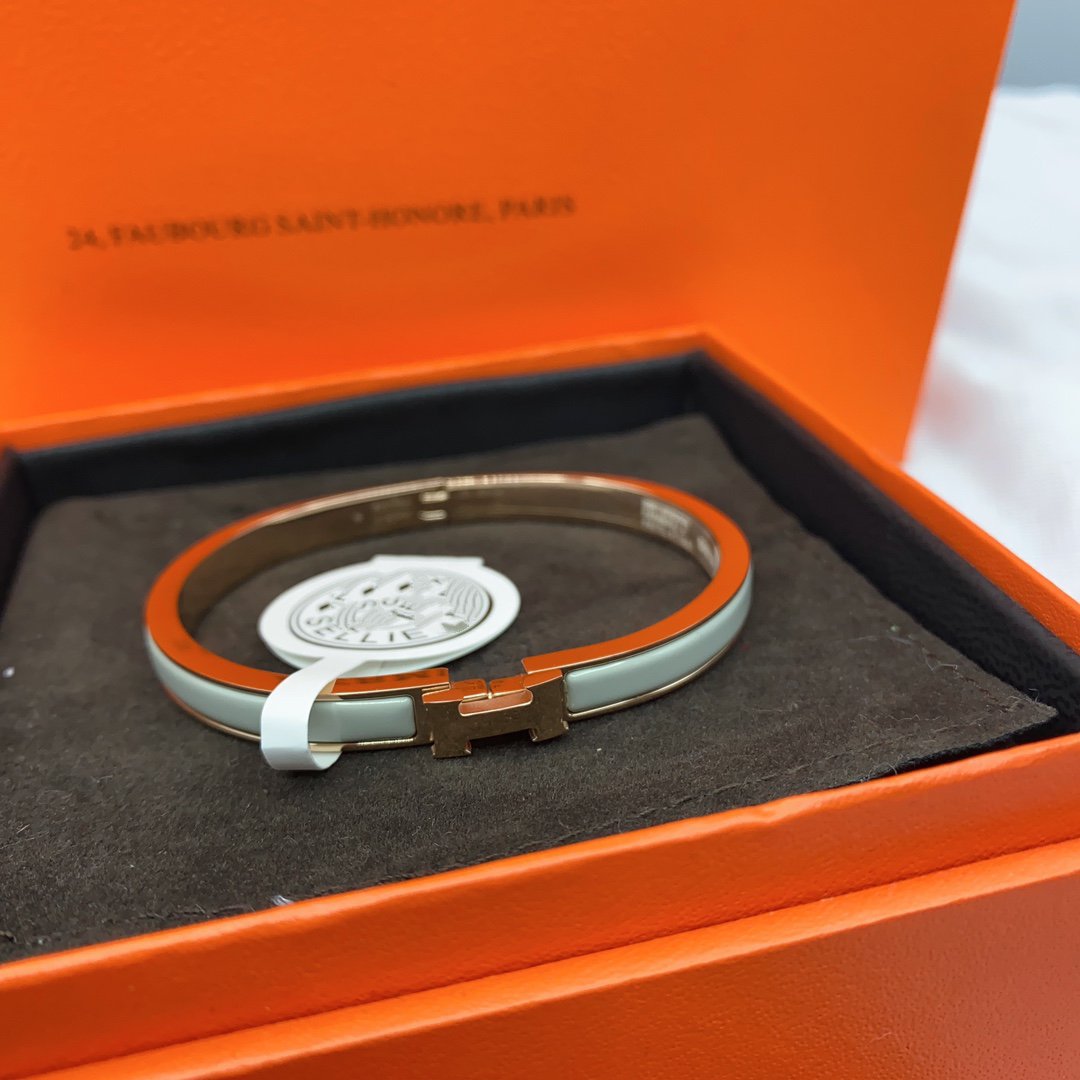 [Everoly JW]KLASSISCHES HM CLIC GRÜNES 8MM EMAILLE-ARMBAND