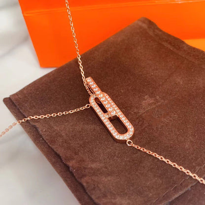 [Everoly JW]HM NECKLACE PLATINUM ROSE GOLD DIAMOND