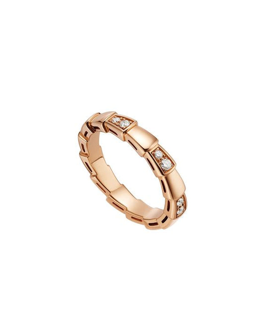 [Everoly JW]SERPENTI RING PINK GOLD  3MM