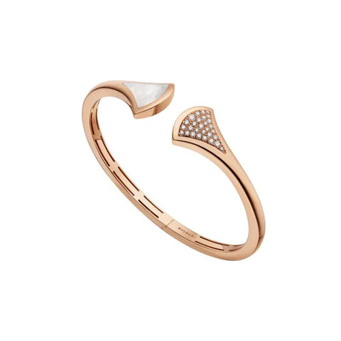 [Everoly JW]DREAM BRACELET OPEN PINK GOLD MOP DIAMOND