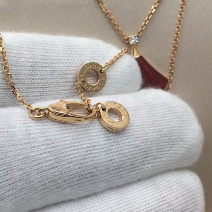 [Everoly JW]DREAM NECKLACE CARNELIAN 1 DIAMOND