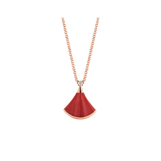 [Everoly JW]DREAM NECKLACE CARNELIAN 1 DIAMOND