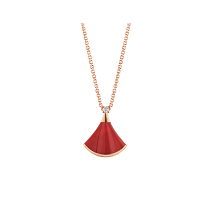 [Everoly JW]DREAM NECKLACE CARNELIAN 1 DIAMOND