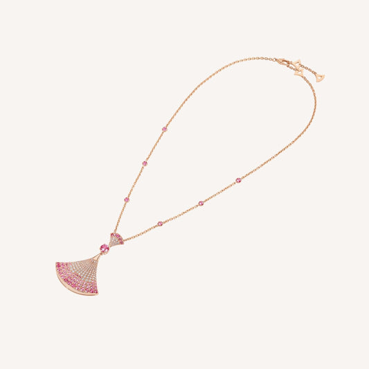 [Everoly JW]DREAM NECKLACK DIAMOND PINK GOLD