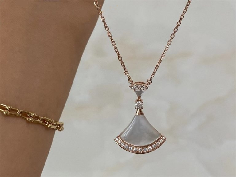 [Everoly JW]DREAM NECKLACE MOP PINK GOLD DIAMOND