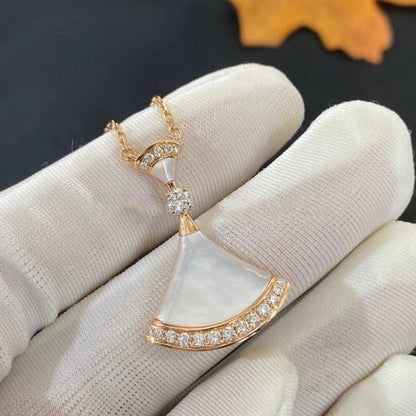 [Everoly JW]DREAM NECKLACE MOP PINK GOLD DIAMOND