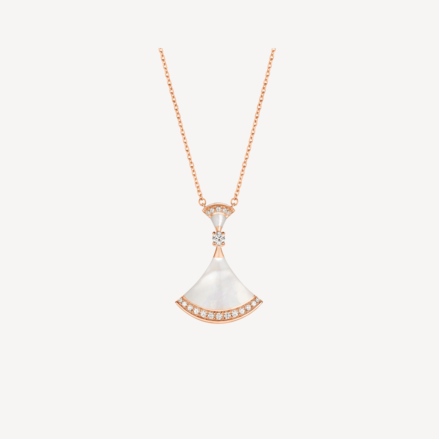[Everoly JW]DREAM NECKLACE MOP PINK GOLD DIAMOND