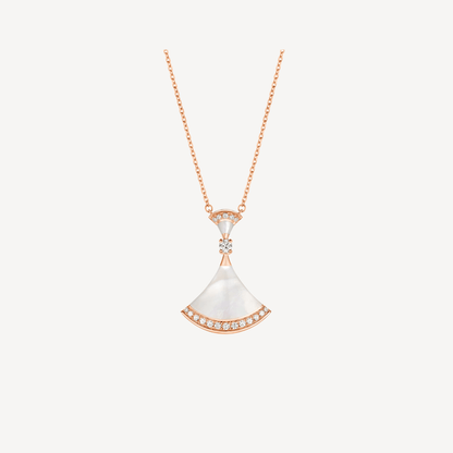 [Everoly JW]DREAM NECKLACE MOP PINK GOLD DIAMOND