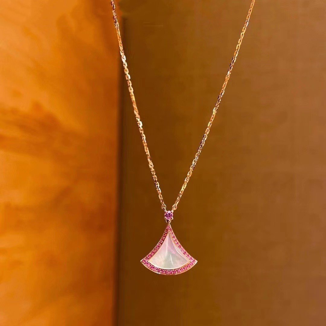 [Everoly JW]DREAM NECKLACE MOP DIAMOND PINK