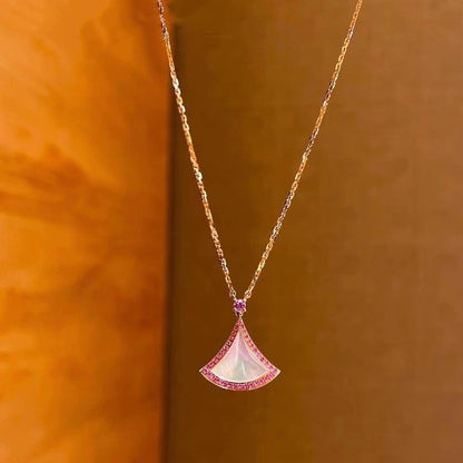 [Everoly JW]DREAM NECKLACE MOP DIAMOND PINK