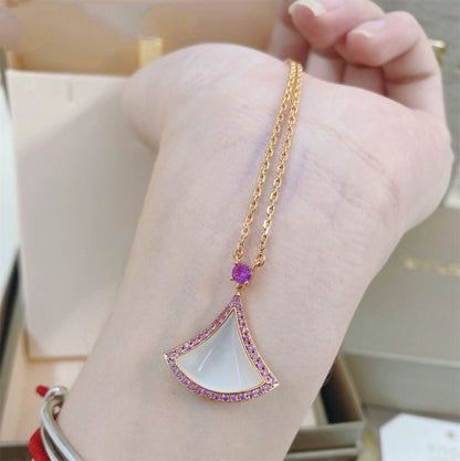 [Everoly JW]DREAM NECKLACE MOP DIAMOND PINK