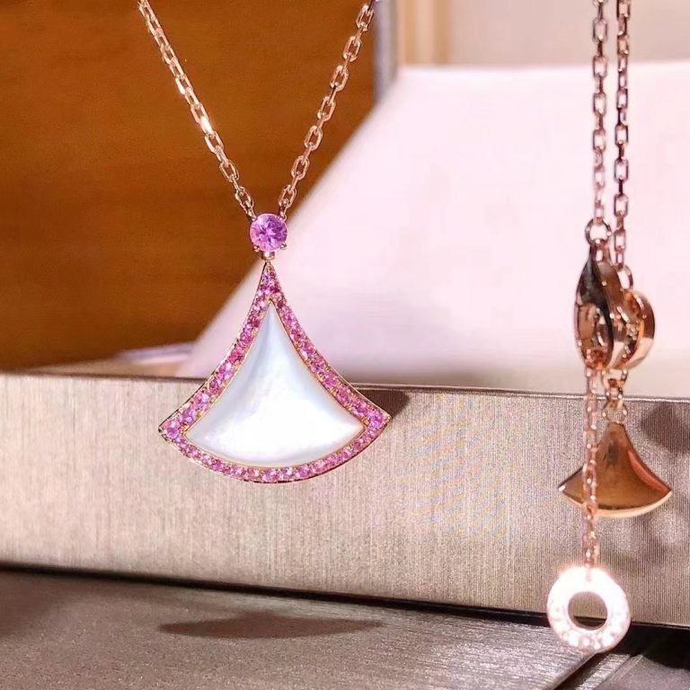 [Everoly JW]DREAM NECKLACE MOP DIAMOND PINK