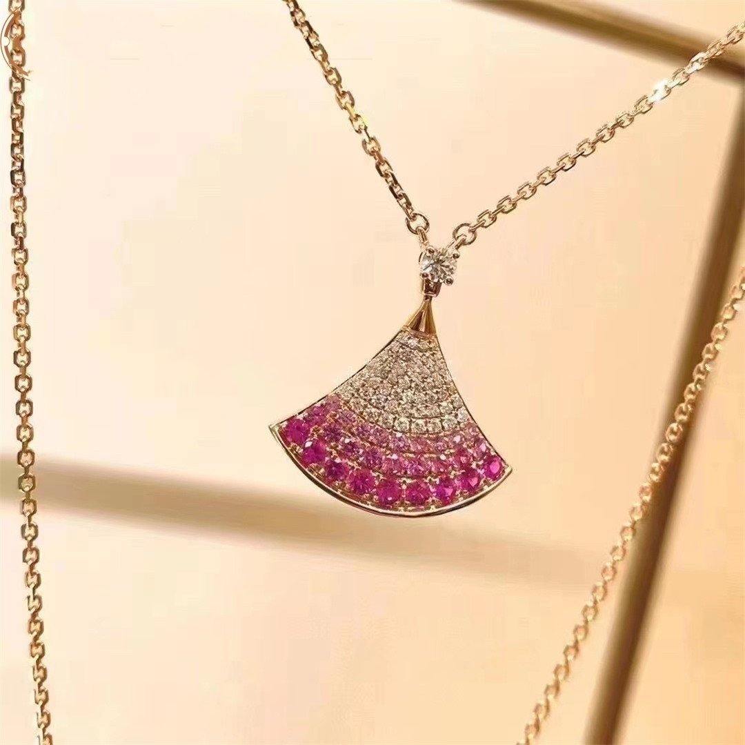 [Everoly JW]DREAM NECKLACE PINK GOLD PINK DIAMOND