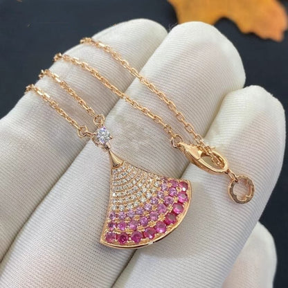 [Everoly JW]DREAM NECKLACE PINK GOLD PINK DIAMOND