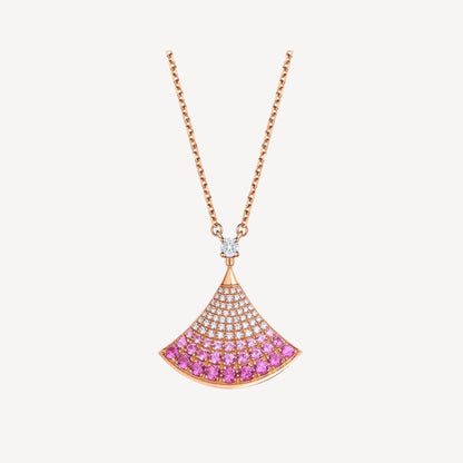 [Everoly JW]DREAM NECKLACE PINK GOLD PINK DIAMOND