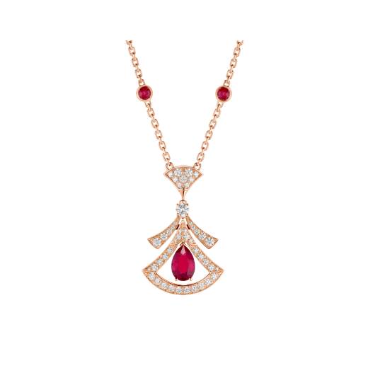 [Everoly JW]DREAM NECKLACE CARNELIAN DIAMOND PINK GOLD
