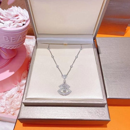 [Everoly JW]DREAM NECKLACE WHITE DIAMOND SILVER