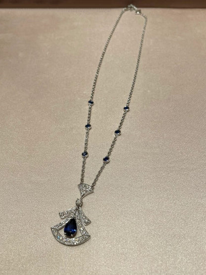 [Everoly JW]DREAM NECKLACE AGATE DIAMOND SILVER