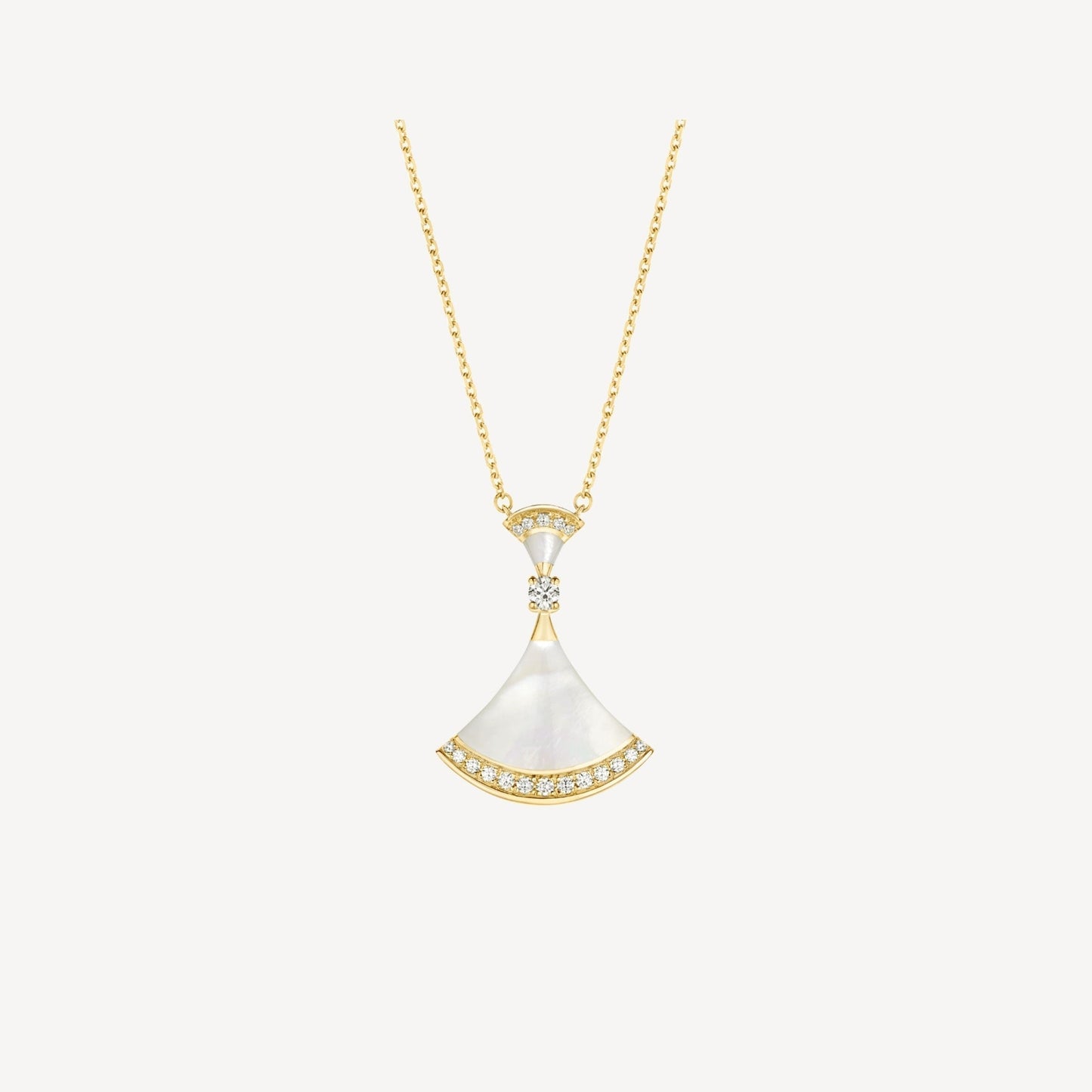 [Everoly JW]DREAM NECKLACE MOP GOLD DIAMOND