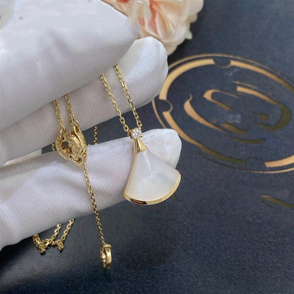 [Everoly JW]DREAM NECKLACE WHITE MOP GOLD 1 DIAMOND