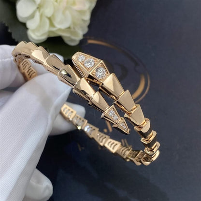 [Everoly JW]SERPENTI BRACELET DIAMONDS PINK GOLD