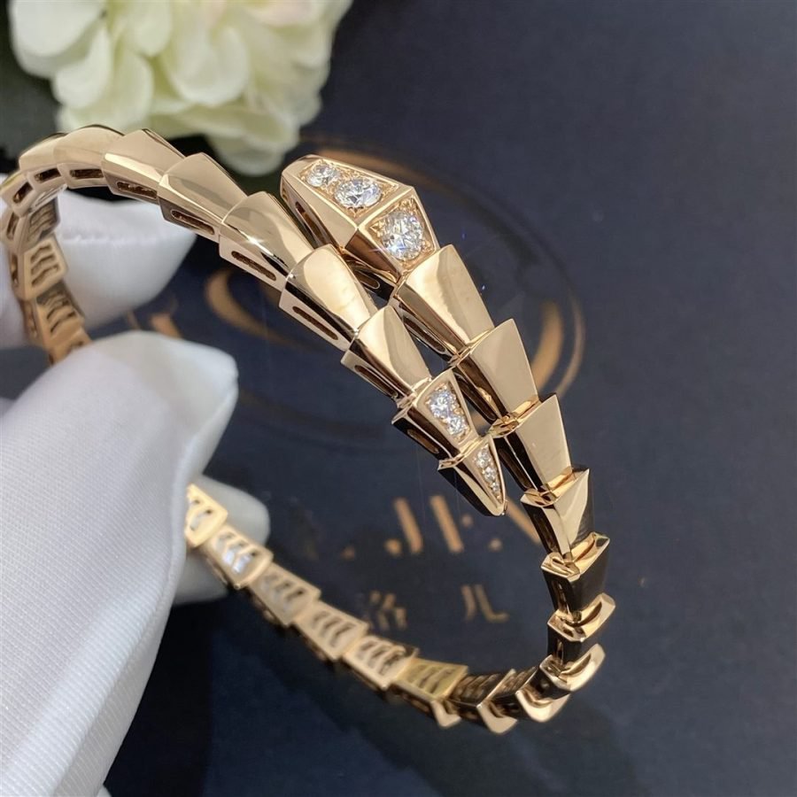 [Everoly JW]SERPENTI BRACELET DIAMONDS PINK GOLD
