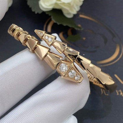 [Everoly JW]SERPENTI BRACELET DIAMONDS PINK GOLD