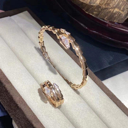 [Everoly JW]SERPENTI BRACELET DIAMONDS PINK GOLD