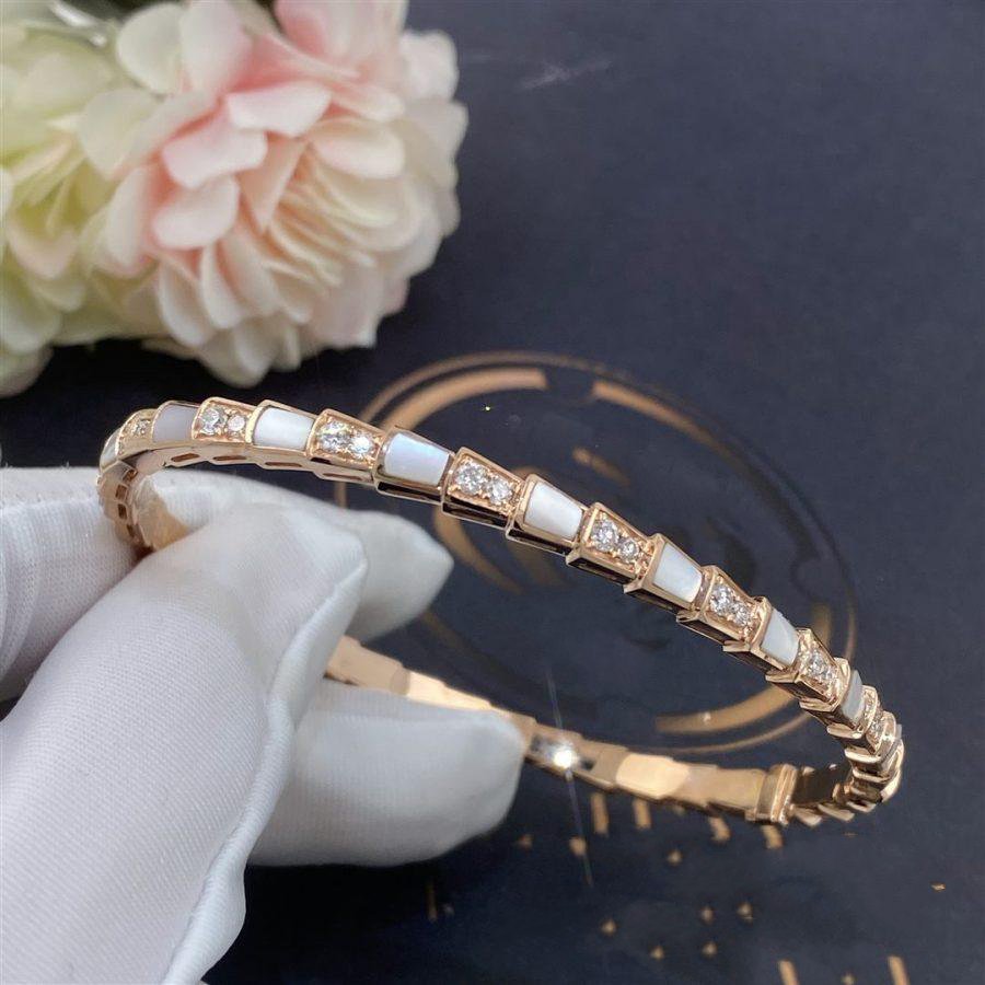 [Everoly JW]SERPENTI BRACELET PINK GOLD MOP DIAMOND