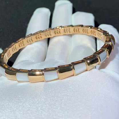 [Everoly JW]SERPENTI BRACELET PINK GOLD MOP