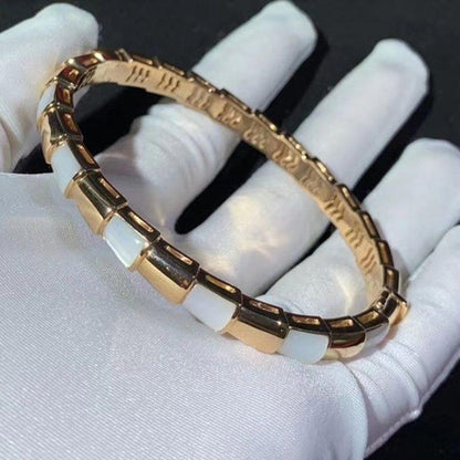 [Everoly JW]SERPENTI BRACELET PINK GOLD MOP