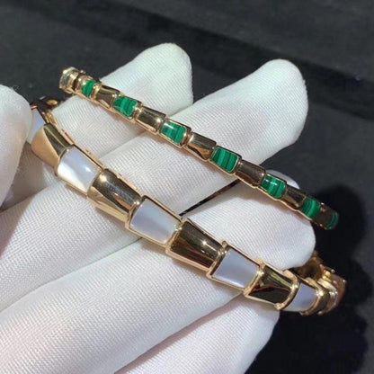 [Everoly JW]SERPENTI BRACELET PINK GOLD MOP