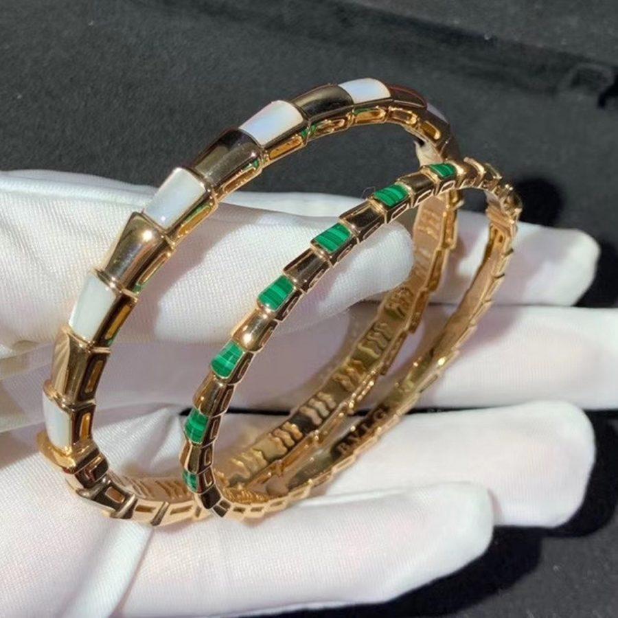 [Everoly JW]SERPENTI BRACELET PINK GOLD MOP