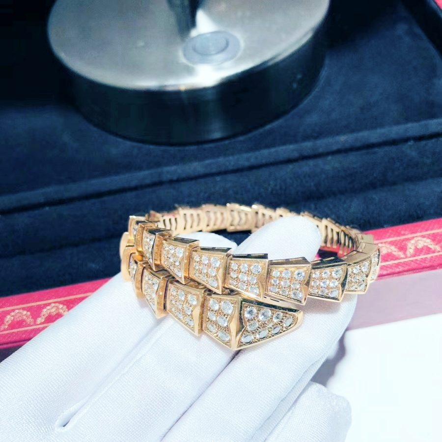 [Everoly JW]SERPENTI BRACELET 8MM PINK GOLD DIAMOND