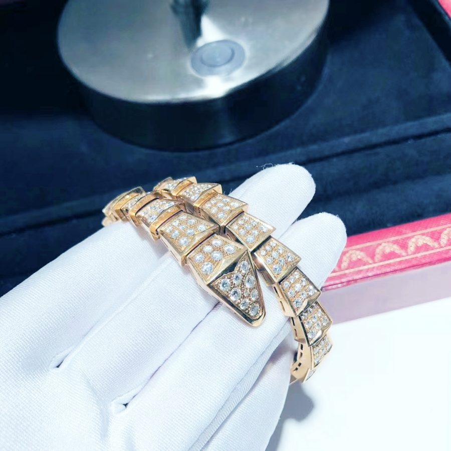 [Everoly JW]SERPENTI BRACELET 8MM PINK GOLD DIAMOND