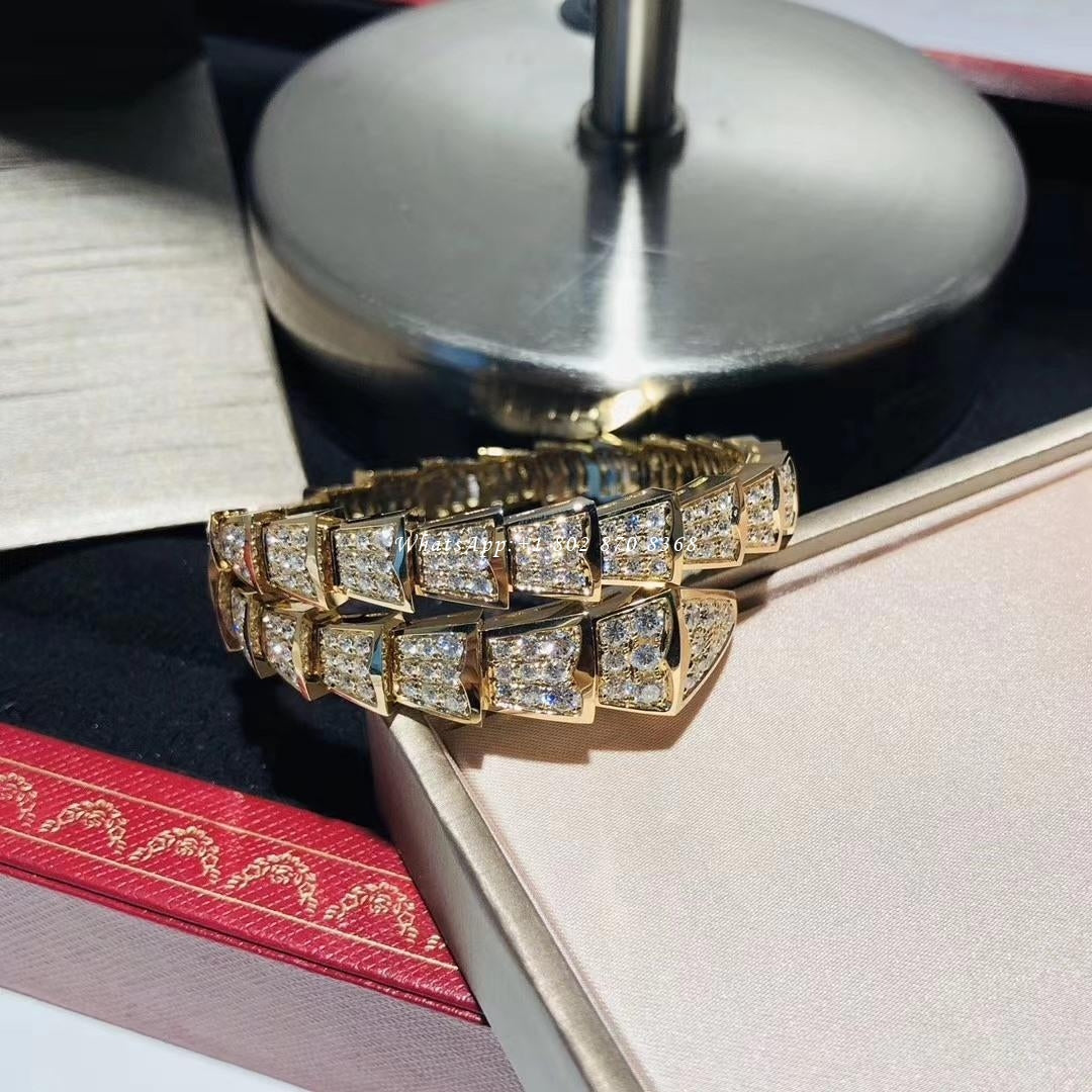 [Everoly JW]SERPENTI BRACELET 8MM GOLD DIAMOND