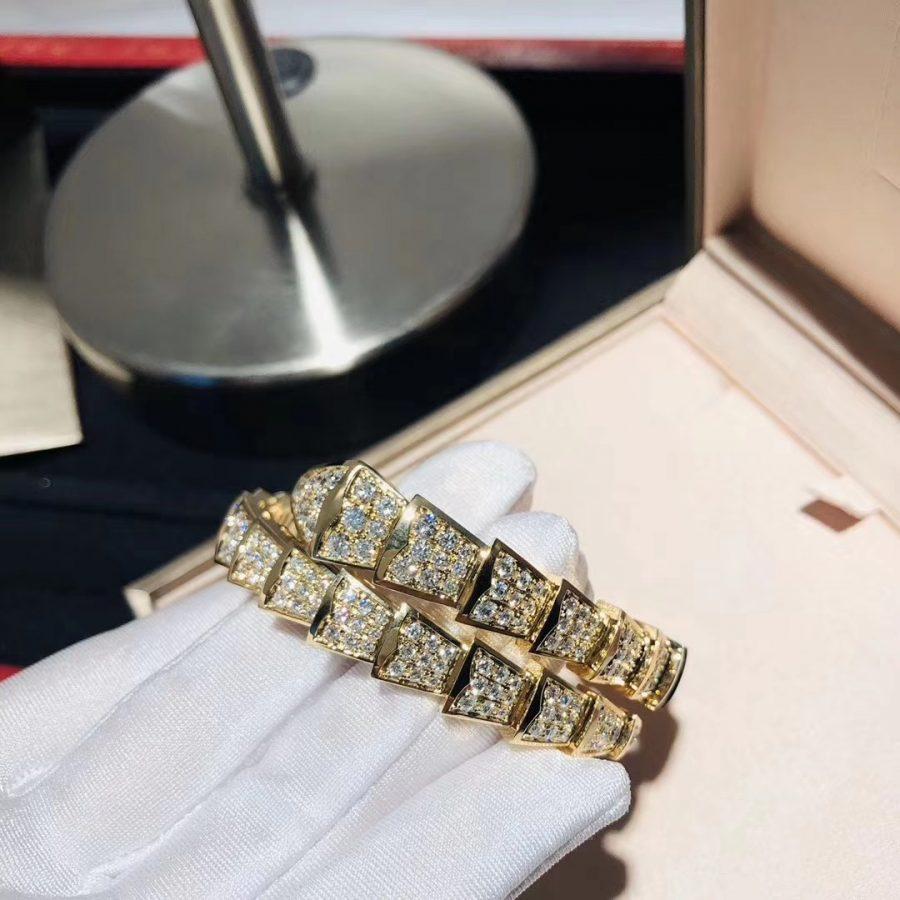 [Everoly JW]SERPENTI BRACELET 8MM GOLD DIAMOND