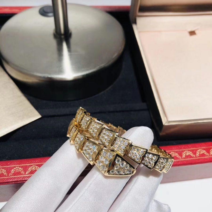 [Everoly JW]SERPENTI BRACELET 8MM GOLD DIAMOND
