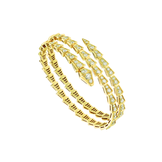 [Everoly JW]SERPENTI BRACELET GOLD DIAMOND DOUBLE ROW
