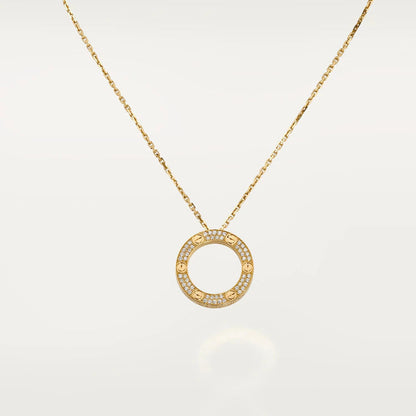 [Everoly JW]LOVE NECKLACE ADJUSTABLE ROSE GOLD