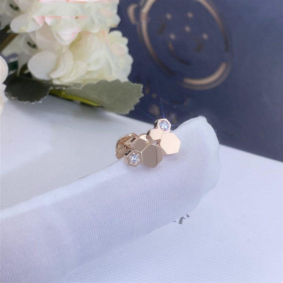 [Everoly JW] BEE LOVE ROSÉGOLD DIAMANT OHRRINGE