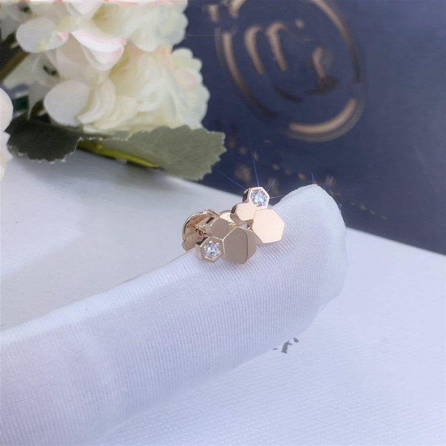 [Everoly JW] BEE LOVE ROSÉGOLD DIAMANT OHRRINGE