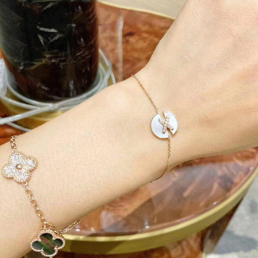 [エバロリー JW]モップ ジュエリー ブレスレット ピンクゴールド ダイヤモンド