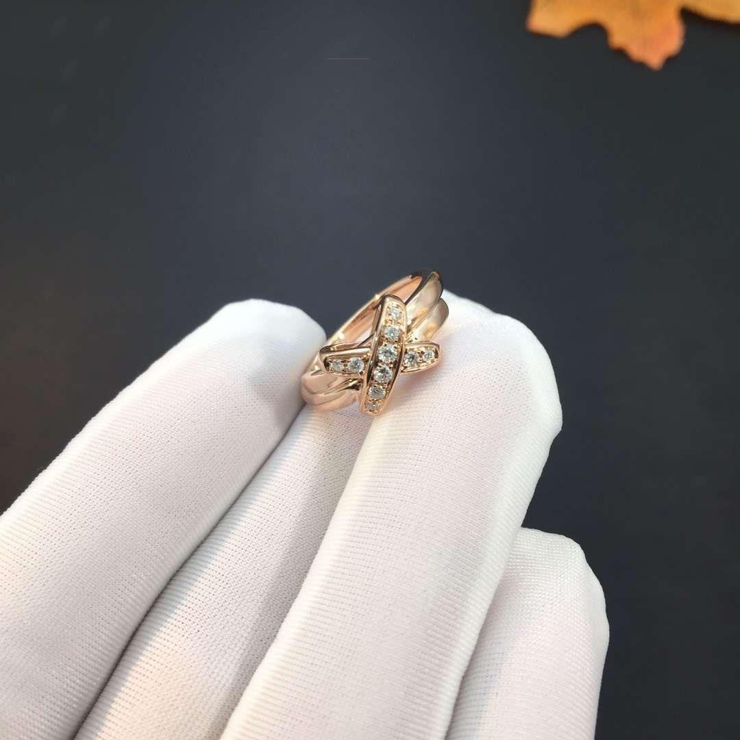 [Everoly JW]JEUX DE PINK GOLD DIAMOND RING