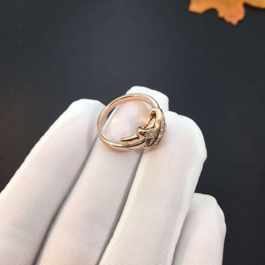 [Everoly JW]JEUX DE PINK GOLD DIAMOND RING